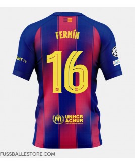 Günstige Barcelona Fermin Lopez #16 Heimtrikot 2025-26 Kurzarm